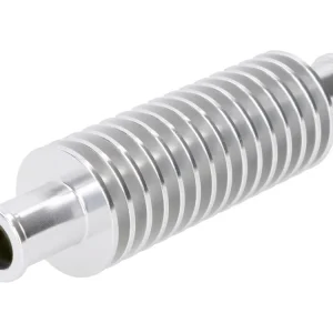 DurchlaufRadiateur / MiniRadiateur Aluminium zilver rond (133mm) 17mm Slangaansluiting Uitverkoop
