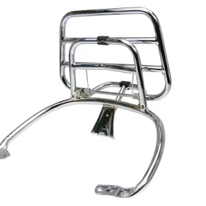 Kofferdrager / Bagagedrager inklapbaar Chroom voor Vespa Primavera Bestseller