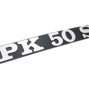 Embleem "PK50S" voor Vespa PK 50 Snelle Levering