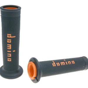 Populair Handvaten set Domino A010 On-Road zwart / orange met Open einde