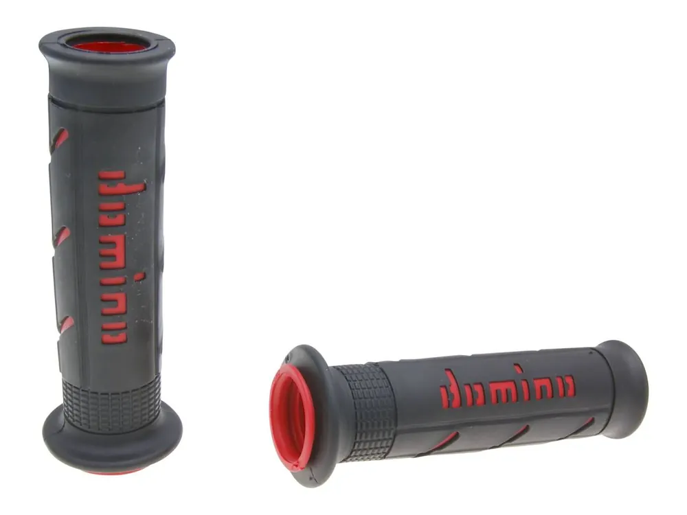 Weekendaanbieding Handvaten set Domino A250 On-Road zwart / rood met Open einde