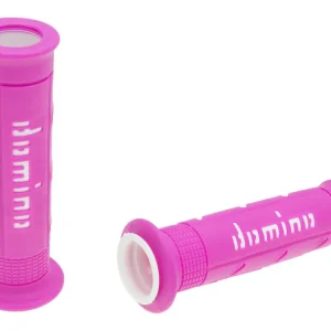 Handvaten set Domino A250 On-Road pink / wit met Open einde Populair