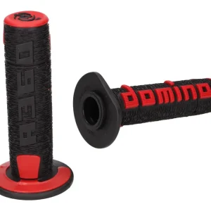 Flitsaanbieding Handvaten set Domino A360 Off-Road zwart / rood