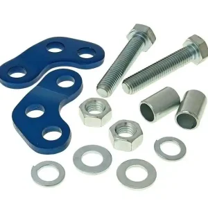 Korting Schokbreker Adapter Verhoging / Verlaging blauw voor Derbi Senda (00-), Aprilia RX, SX, Gilera RCR, SMT