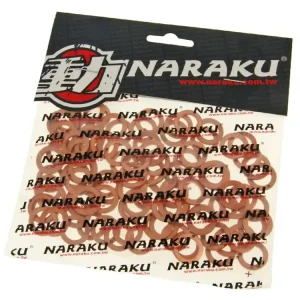 Afdichtring koper Naraku 10x16x1,5mm 100 Stuks Finale Uitverkoop