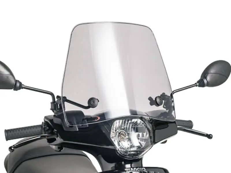 Koop Vandaag Windscherm Puig Trafic smoke voor Piaggio ZIP 50 2T