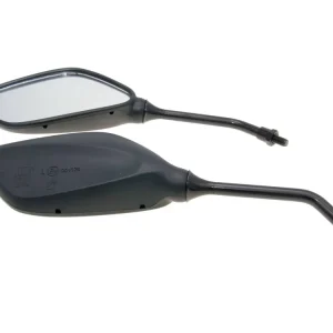 Spiegel Set Rhombus M8 zwart, Rechterkant Rechts draad Speciale Aanbieding