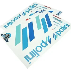 Betrouwbaar Stickerset Polini Replikat DIN-A2 voor donkere Oppervlakken