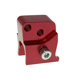 Schokbrekerverlenger CNC 2 gaten rood voor Peugeot horizontaal Speciale Aanbieding