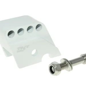 Schokbrekerverlenger CNC 4 Gaten wit voor Piaggio Korting