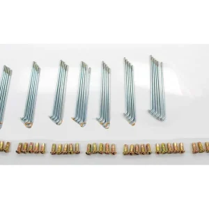 Direct Verzonden Spaken Chroom 100mm met Nippel 36 Stuks voor Puch DS, Mexico, Alabama