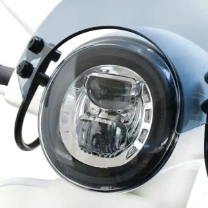 Koopje Koplamp Moto Nostra LED HighPower, verchroomder Reflector voor GTS i.e. Super 125-300 (-2018, auch passend voor GT, GTS, GTL)