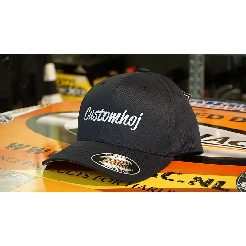 Customhoj Flexfit Cap Donker Marine S/M (54-58cm) Op = Op