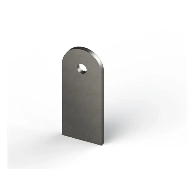 Stalen montagelipje 3mm B:25.4mm L:60mm Gat: 1/4" (6.35mm) Gecertificeerd