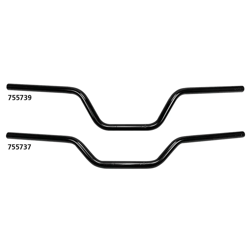 Westland Customs 1" Street Track stuur Zwart 4" / With dimples (for Harley controls) Laatste Versie