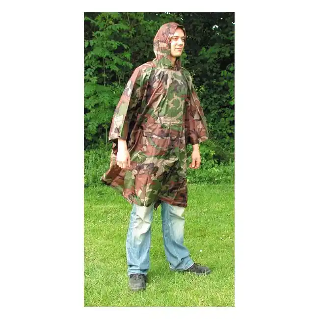 Rechtstreeks Van De Fabrikant Fostex Poncho Woodland Camo