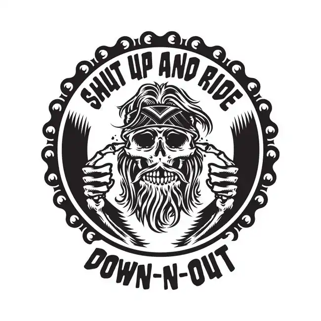 Speciale Aanbieding Down-N-Out Kop dicht en rijden sticker