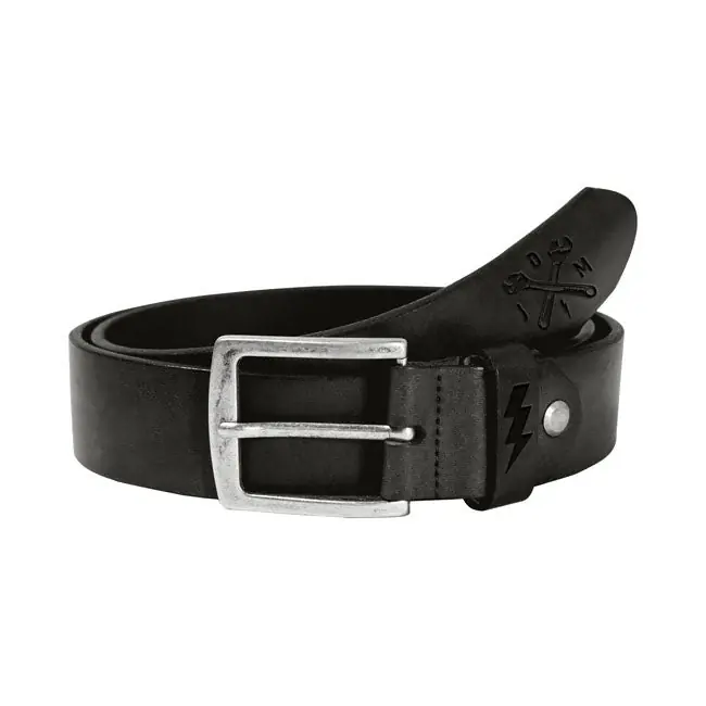Koopje John Doe Leren Riem Handtekening Black / 105cm