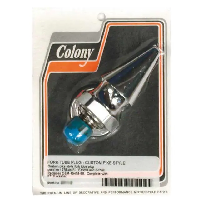 Populair Colony Spike Voorvorkbuisdopbouten FL L77-84; FLT 80-83; FXWG 80-83; Touring 00-13; Softail 84-17; FXDWG 93-05