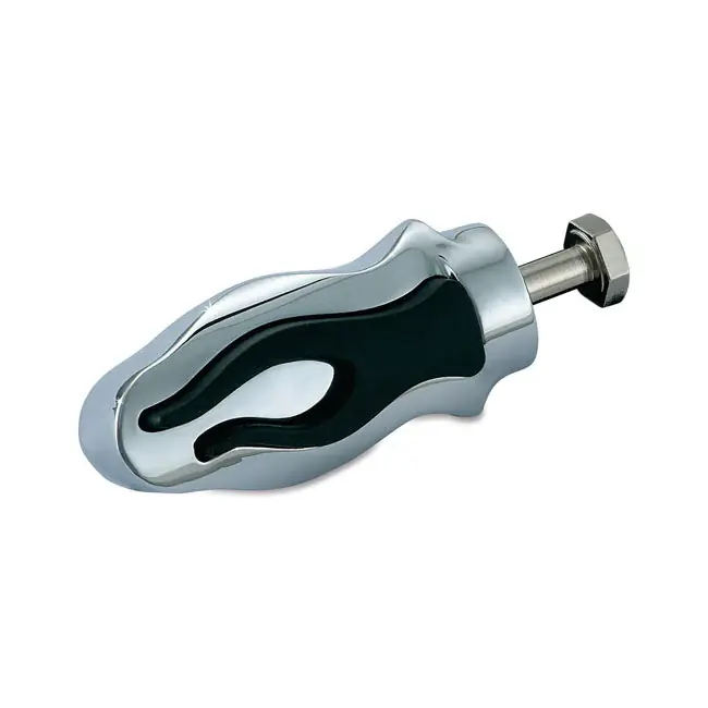 Populair Kuryakyn Flamin Schakel/remknuppel voor Harley Most H-D with 5/16-24 threads / Chrome