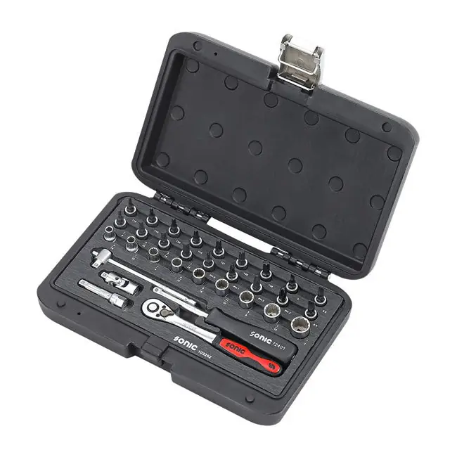 Sonische dopsleutel 1/4'' aandrijving 32 stuks VS maten Must-Have