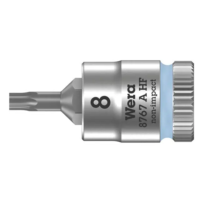 Wera Zyklop 1/4" Torx dopsleutel met vasthoudfunctie TX8 Meest Verkocht