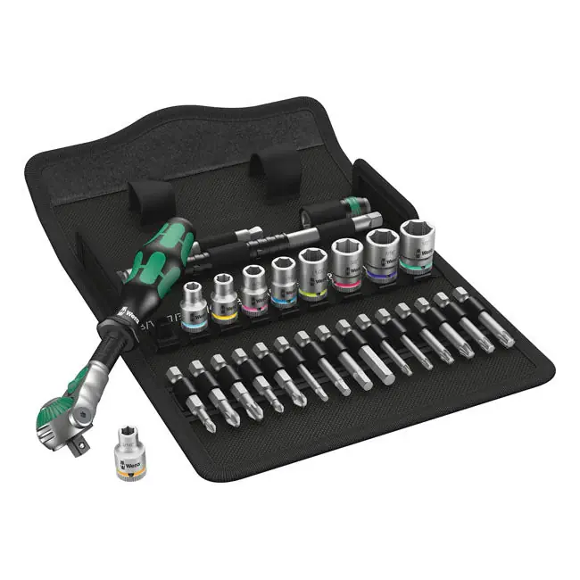 Wera Zyklop Ratelset 1/4" Aandrijving 28-delig VS Maten Beperkte Voorraad