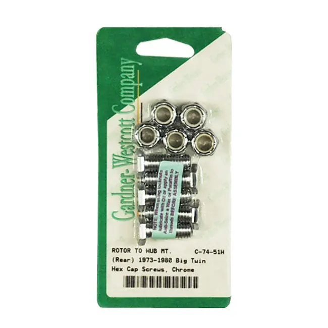 Bestseller Gardner Westcott montageset remschijf achterrem voor Harley 92-23 Softail with laced wheels (3/8-16 x 1" Torx) (Replaces OEM 43867-92)