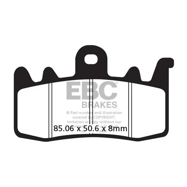 EBC V-Pad Semi Gesinterde Remblokken Voor voor Harley 08-23 Touring (Replaces OEM 41854-08) Laatste Kans