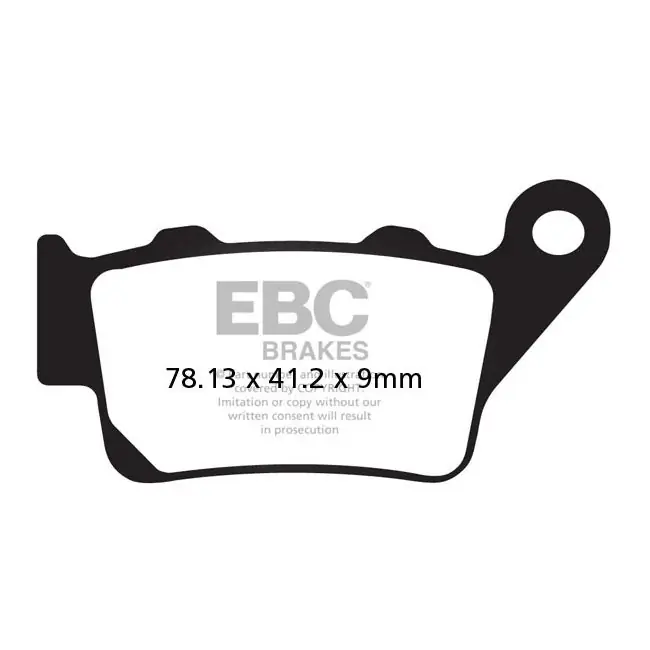 EBC V-Pad Semi Gesinterde Achterremblokken voor Royal Enfield 535cc Continental GT 13-21 Fabrieksprijs
