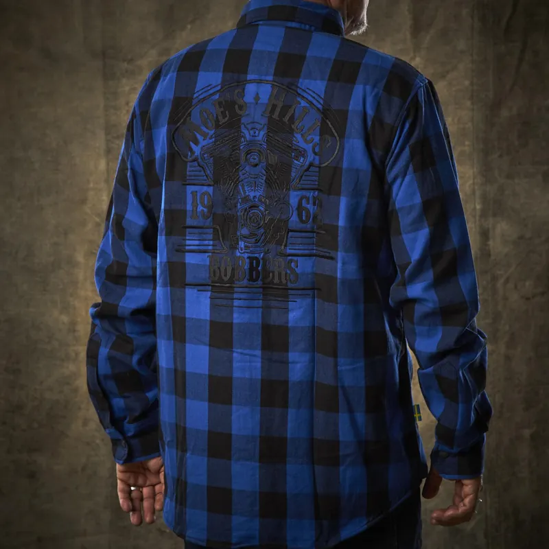 Laatste Kans Moe's Hills Bobbers Flanellen Overhemd Blue/Black / S