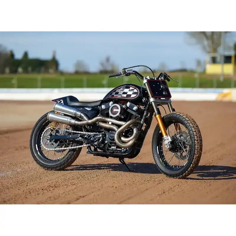 Nieuw Mad Twisted 2-into-1-into-2 uitlaatsysteem voor Harley 86-22 XL Sportster