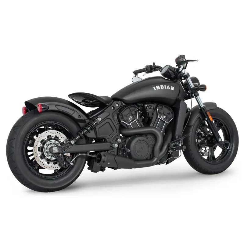 Freedom Performance Shorty American Outlaw 2-into-1 uitlaat voor Indian 15-24 Scout / Black / Black Aanbieding
