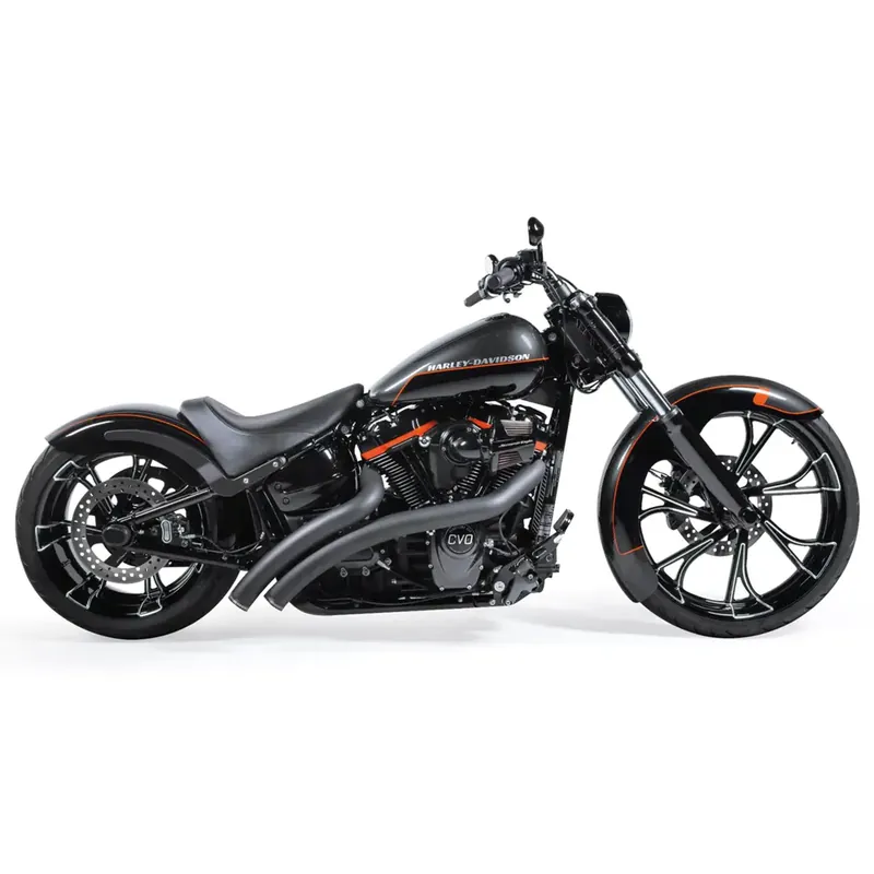 Freedom Performance Radicale rechte uitlaat voor Harley 18-25 Softail (read note) / Black / Sculpted Black Meest Verkocht