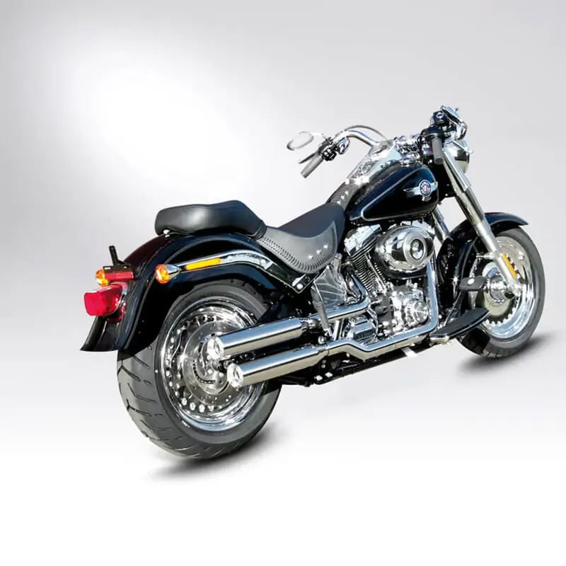 Bestseller Miller Montana Euro 3/4 Slip-On Geluiddempers voor Harley 2017 Softail Slim (103" engine) / Polished / Straight Polished