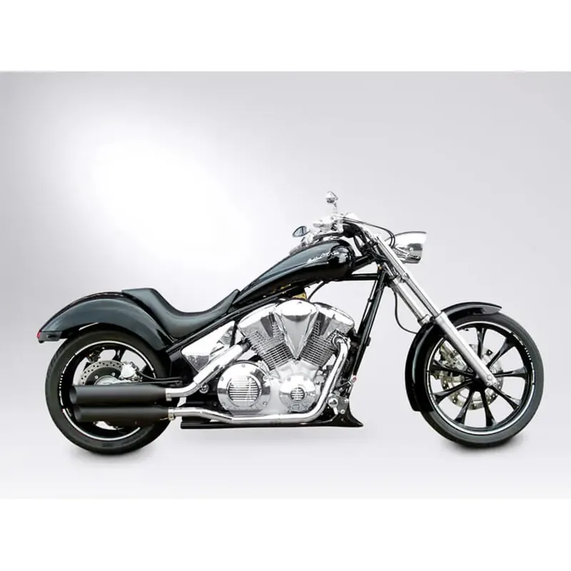 Miller Malibu Euro 5 Slip-On Geluiddemper voor Honda 22-24 CL500 / Matte Black / Straight Polished Favoriet
