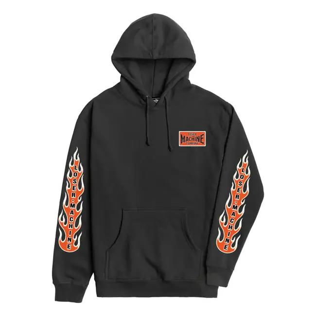 Loser Machine Vlammenwerper Hoodie Black / S Bestseller